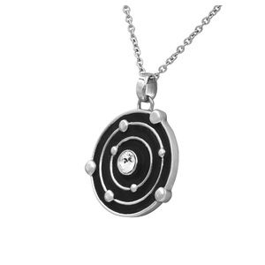 Solar System Necklace With Austrian Crystal - Cosmic Power NWT Stainless Steel
